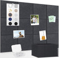 Smarpau Large Cork Board for Walls, 12 Pack Square Bulletin Board, Felt Wall by Smarpau