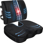 FORTEM Seat Cushion, Office Chair Cushion, Lumbar Support Pillow by FORTEM