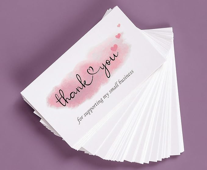 200 Thank You For Supporting My Small Business Cards, Elegant and Professional by CLEVERSIGNS