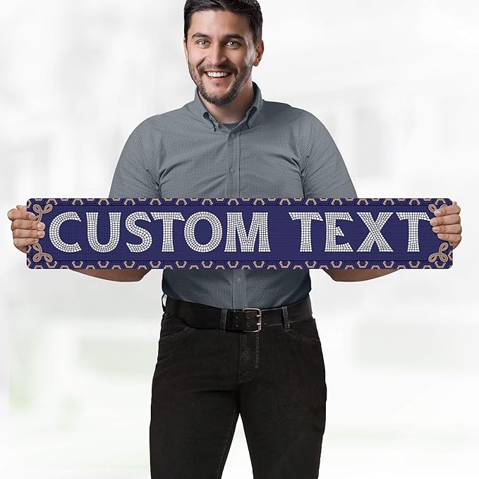 Custom Sign, Custom Street Sign, 11 Font Colors, 13 Font Styles, 4 Hole Options - Image 2