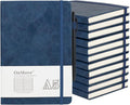 OnMove Notebooks Journal for Women Men 12 Pack Bulk Leather Hardcover by OnMove