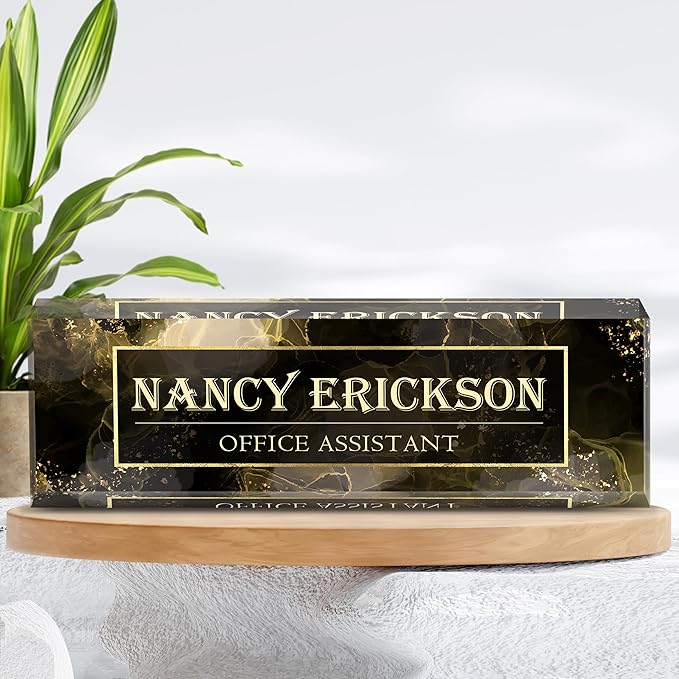 Personalized Name Plate for Desk, Custom Desk Name Plate, Acrylic Name Plate - Image 7
