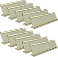 10 Pack 2" x 8" Aluminum Desk Name Plate Holder, Office Name Plate Holder by Unknown