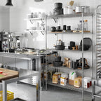 Regal Altair 21" Deep x 42" Wide x 74" Height Wire Shelving Kit | 5-Tier | NSF - Image 7