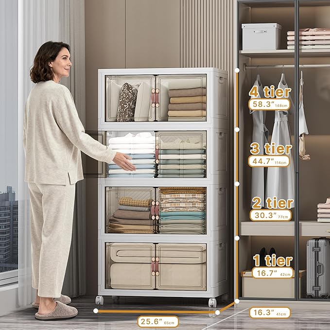 UAMFURI Extra Large Stackable Storage Bins - Image 3