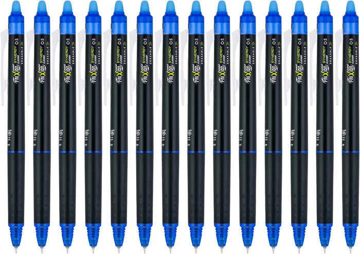 PILOT FriXion Synergy Clicker Erasable Gel Ink Pens, 0.5mm, Blue, 14-Pack