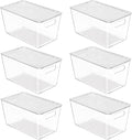 Vtopmart 6 Pack Clear Stackable Storage Bins by Vtopmart