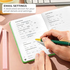 Clever Fox Password Book with alphabetical tabs. Internet Address Organizer - Image 4