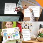 8 Packs Small Whiteboards, Double Sided Dry Erase Blank Board, Writable and - Image 6