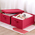 HOONEX Storage Bins with Lids for Organizing, Storage Boxes with 2 Carrying - Image 3