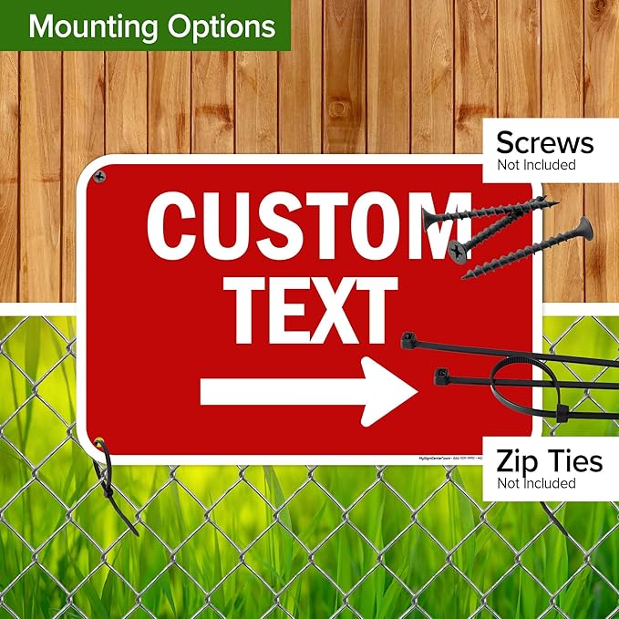 Custom Arrow, Custom Directional Sign, Right Arrow, 12x18 Inches, 55 mil thick - Image 5