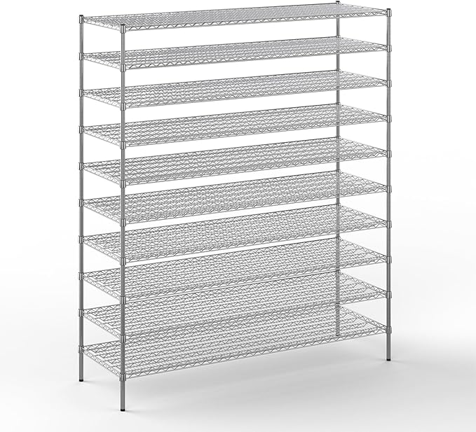 Regal Altair 24" Deep x 72" Wide x 86" Height Wire Shelving Kit | 10-Tier | NSF by Regal+Altair