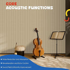 5 Pack Acoustic Panels, 47.2x23.6x0.4 inch Acoustical Wall Panels, Large - Image 3