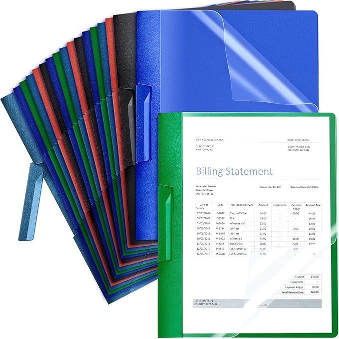 Maitys 25 Pack Durable Clear Report Covers by Unknown