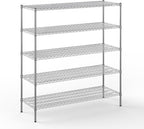 Regal Altair 21" Deep x 60" Wide x 64" Height Wire Shelving Kit | 5-Tier | NSF