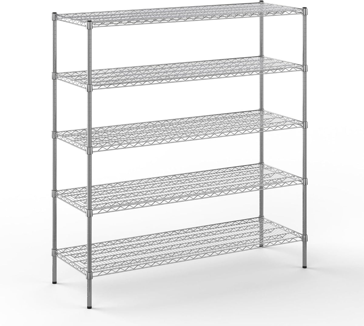 Regal Altair 21" Deep x 60" Wide x 64" Height Wire Shelving Kit | 5-Tier | NSF