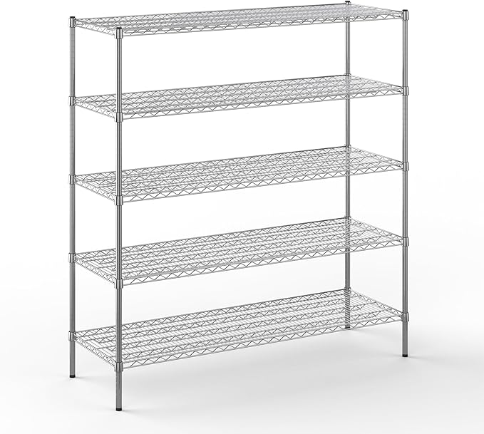 Regal Altair 21" Deep x 60" Wide x 64" Height Wire Shelving Kit | 5-Tier | NSF by Regal+Altair