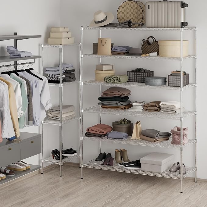 Regal Altair 24" Deep x 60" Wide x 86" Height Wire Shelving Kit | 6-Tier | NSF - Image 2