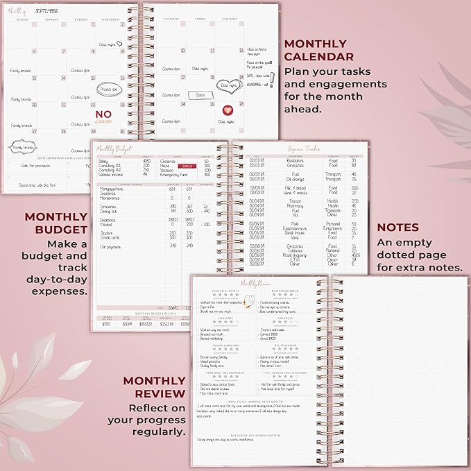 PLANBERRY Large Hourly Schedule Planner Premium – Undated Organizer - Image 4