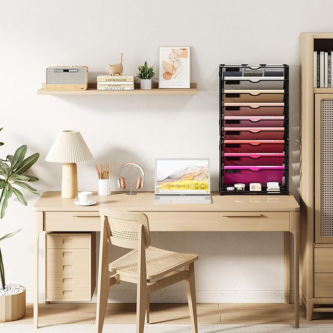 Lavatino 10-Tier Hanging Wall File Folders Organizer - Image 7