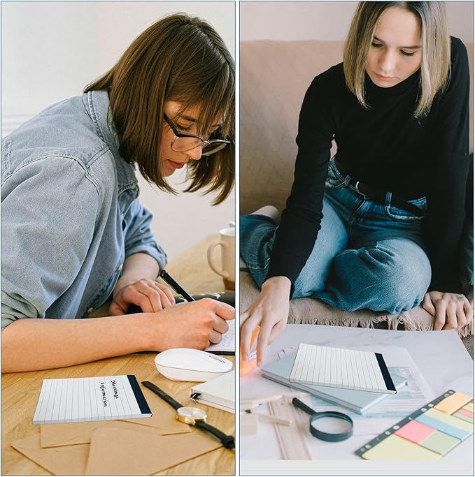 Nichela 8 Pcs Note Pads Refills 3 x 5 inches Memo Small Notebook Writing Pads - Image 6
