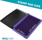 MaxMark Large Premium Purple Ink Stamp Pad - Image 3