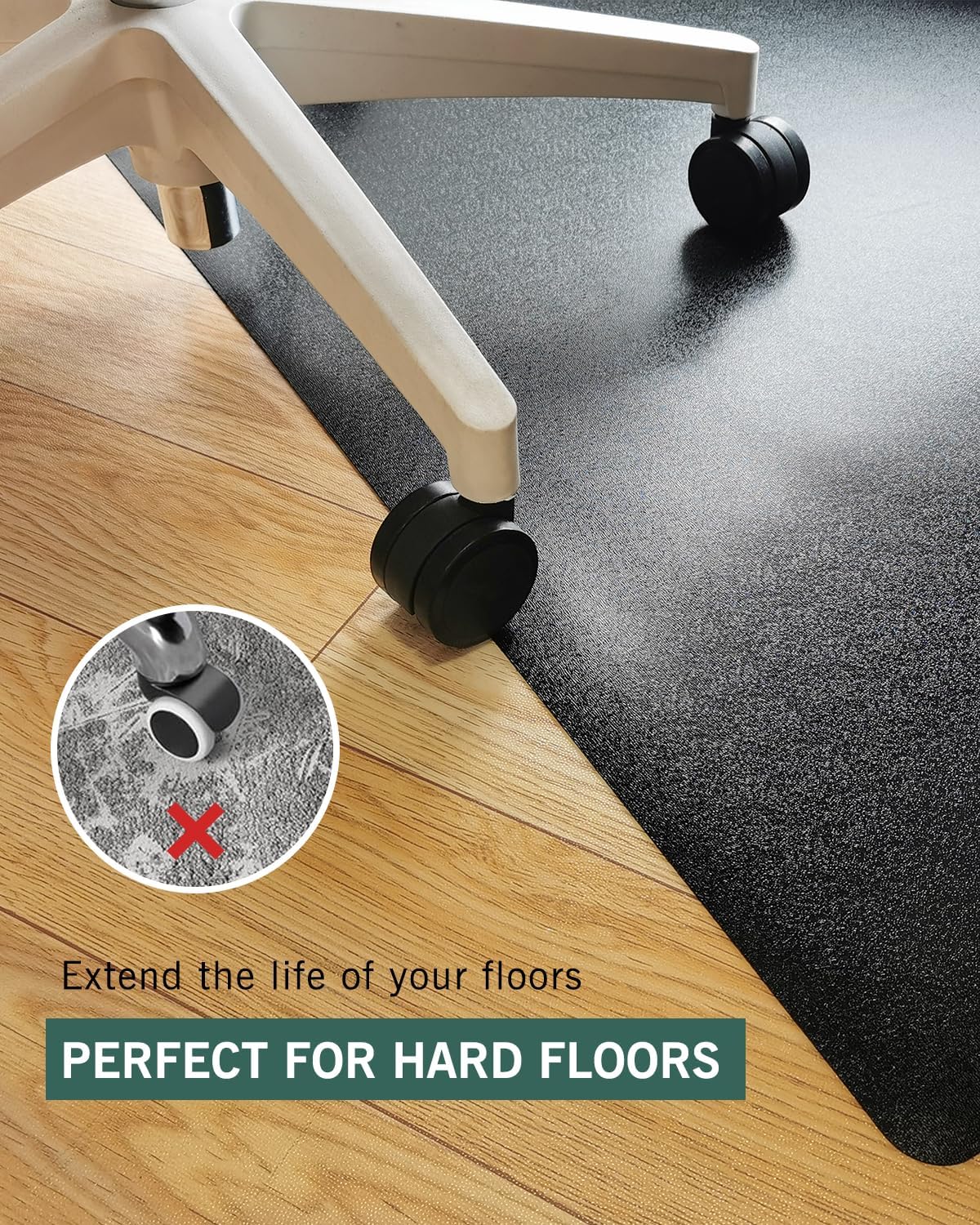 Office Chair Mat for Hard Floors, 48"x60" Waterproof Computer Chair...