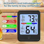 Digital Thermometer Hygrometer, Indoor Wall Thermometer, Indoor Humidity - Image 3
