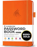 Clever Fox Password Book with alphabetical tabs. Internet Address Organizer by CleverFox