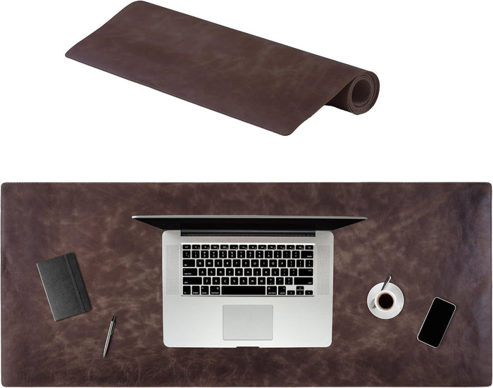Node Leather Calfskin Leather Desk Pad – Executive Office Desk Mat