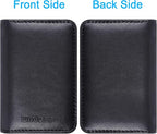 Wisdompro Business Card Holder, 2-Sided PU Leather Folio Name Card Holder - Image 6