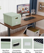 2 Pack File Storage Organizer, Portable File Box - Image 4
