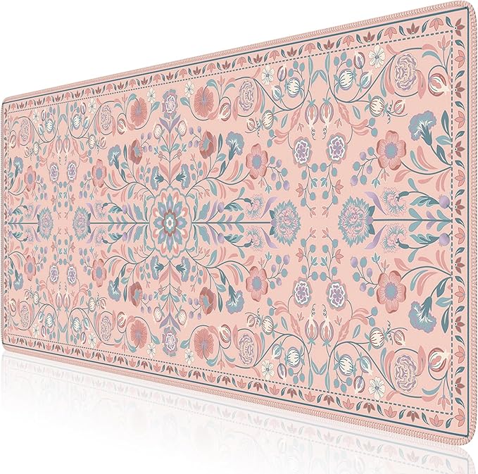 iCasso Desk Mat for Keyboard and Mouse, Large Mouse Pad, Desk Pad Mat, - Image 6
