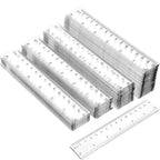 Zonon 100 Pcs 6 Inch Rulers Bulk Clear Plastic Flexible Straight Rulers by Zonon