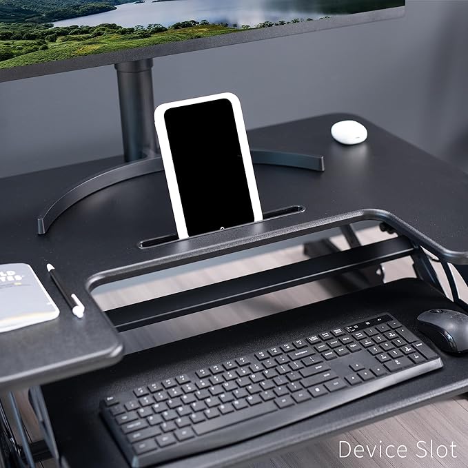 VIVO 32 inch Height Adjustable Stand Up Desk Converter, V Series, Quick Sit to - Image 7