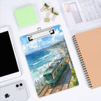 Small Plastic Clipboard 6 x 9 in, Standard A5 Size Fashion Clip Board