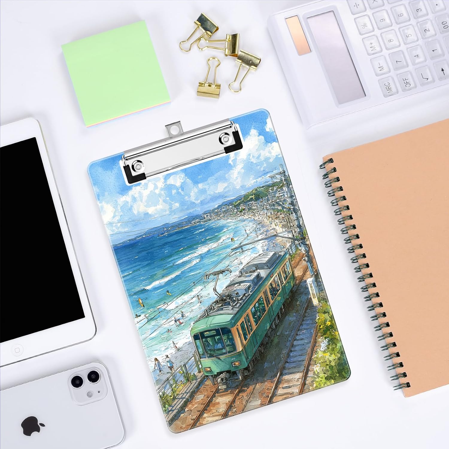 Small Plastic Clipboard 6 x 9 in, Standard A5 Size Fashion Clip Board