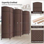 Cocosica 6 Panel Room Divider, 6Ft Folding Privacy Screen, Tall - Image 2