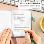 Clever Fox Password Book with alphabetical tabs. Internet Address Organizer - Image 5