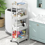 Sywhitta 4-Tier Plastic Rolling Utility Cart - Image 6