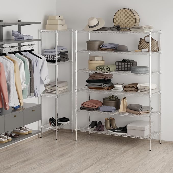 Regal Altair 21" Deep x 54" Wide x 74" Height Wire Shelving Kit | 6-Tier | NSF - Image 7