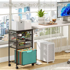 Sbanmao Rolling File Cart with 4 Storage Drawers, Filing Cabinet - Image 5