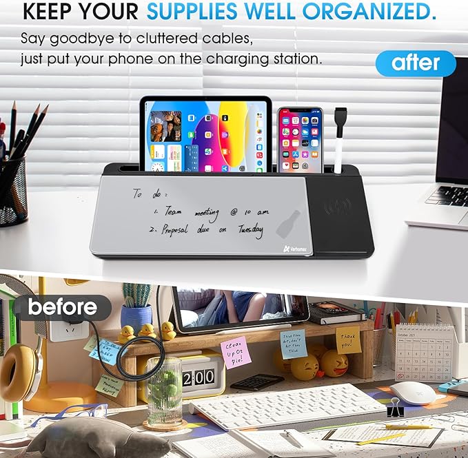 Varhomax Glass Desk Whiteboard - Image 4
