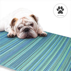 fab habitat outdoor rug - waterproof, fade resistant, front angle view