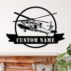 Personalized Metal Airplane Wall Art, Airplane Name Sign, Customized Pilot Name - Image 6