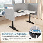 MORDEER 47.2 Inch Desk Divider Panels Set, Acoustic Divider Panel - Image 5