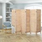 6 Panel Room Dividers and Folding Privacy Screens, Divider - Image 6