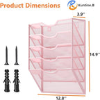 Kuntine.B Wall File Organizer Office Hanging Magazine Holder Wall File Organizer - Image 2