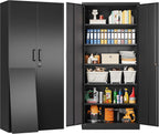 sisesol metal storage cabinet with 2 doors and, main product view