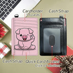 BWEGRHE Small Travel Wallets, RFID Blocking PU Leather Credit Card Holder - Image 5